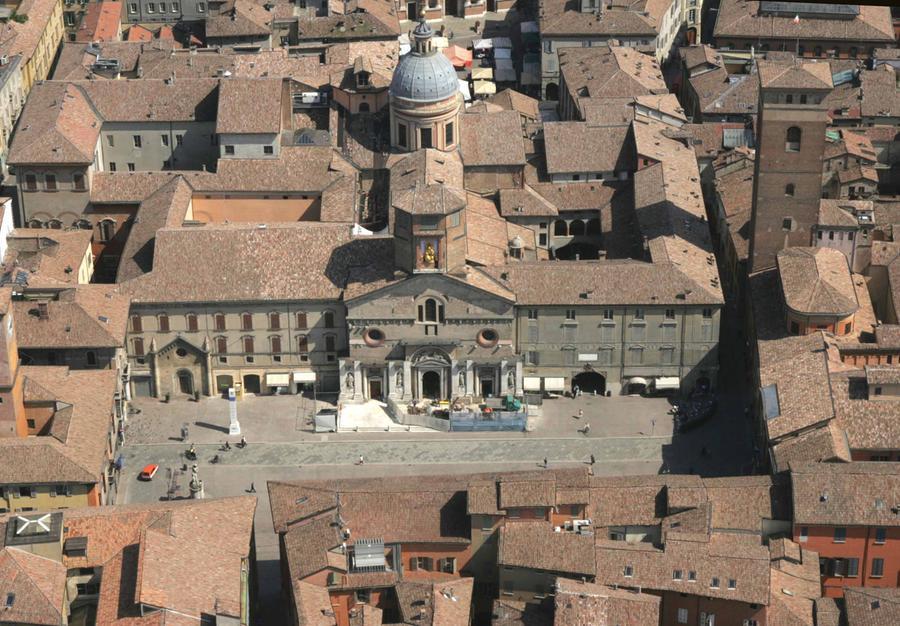 Veduta aerea citta di Reggio Emilia
Centro Storico
