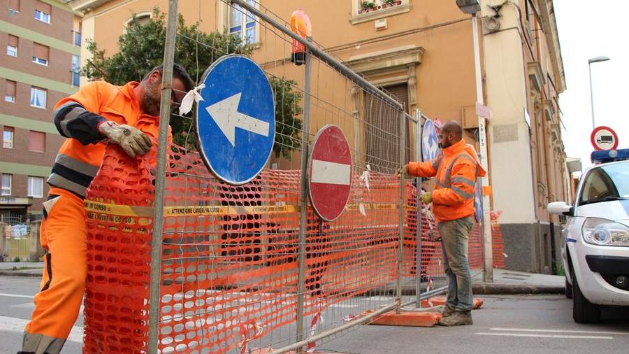 Sassari, viale Trento riapre al traffico
