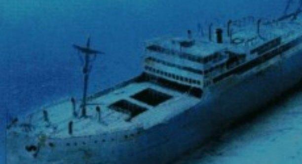 La motonave Rigel affondata nel 1987