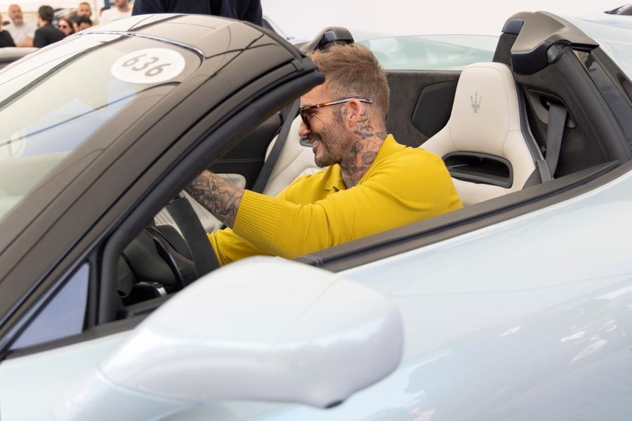 Maserati MC20 Cielo Spyder e Grecale protagonisti a Goodwood David Beckham al volante del suv Everyday Exceptional