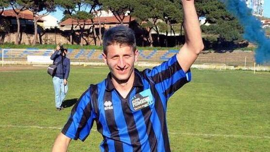 Luca Gherardini in una foto scattata quando era un giocatore del Piombino
