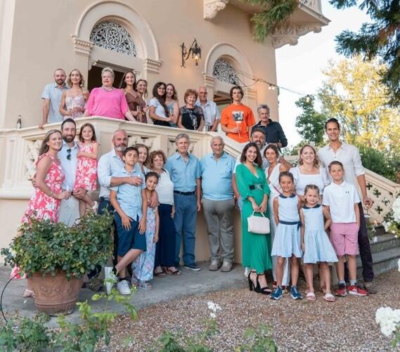 Il gruppo dei Necciai tra Montecatini e gli Stati Uniti che si sono  ritrovati a Villa La Moresca