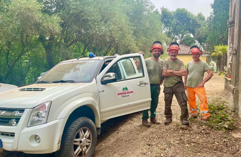 Gli operai forestali dell’Unione Montana