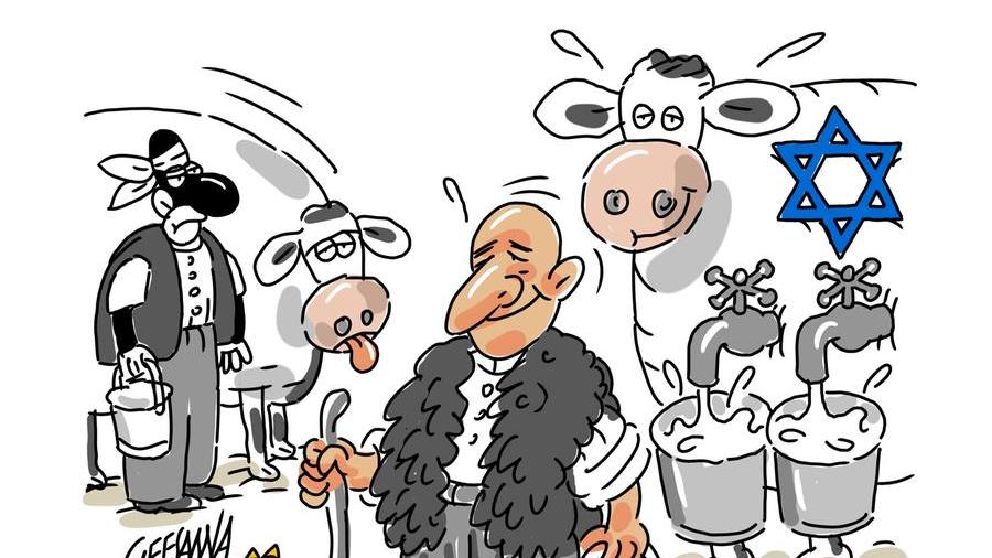 La vignetta di Gef: da Israele arrivano le super mucche
