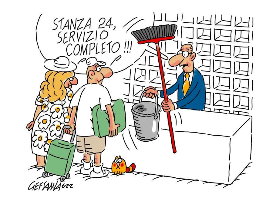 La vignetta di Gef: turismo, mancano 7 mila dipendenti