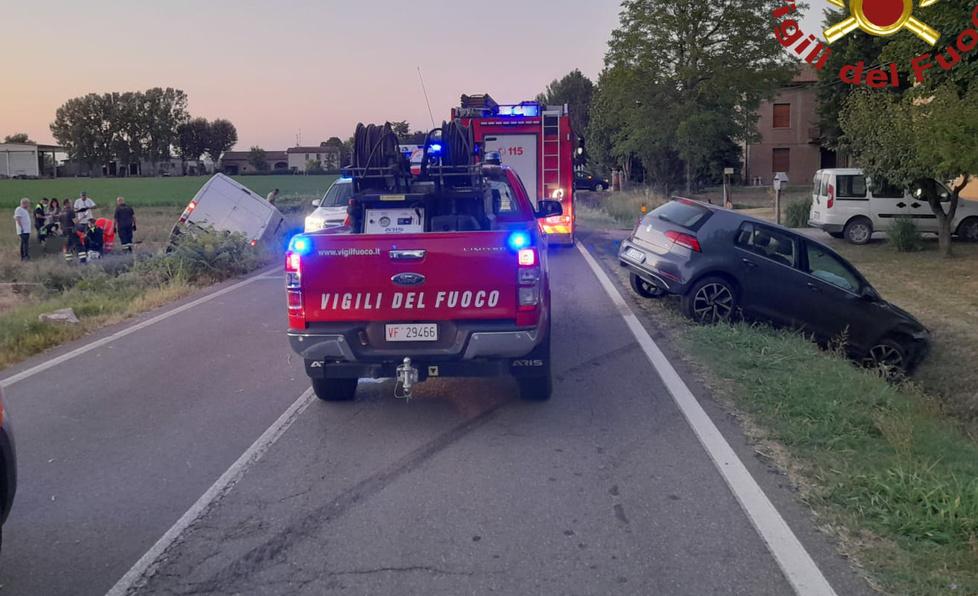 Schianto a Concordia, un ferito
