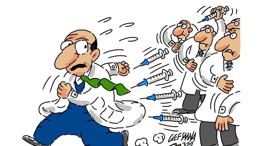 La vignetta di Gef: Intramoenia, scontro fra Nieddu e i medici