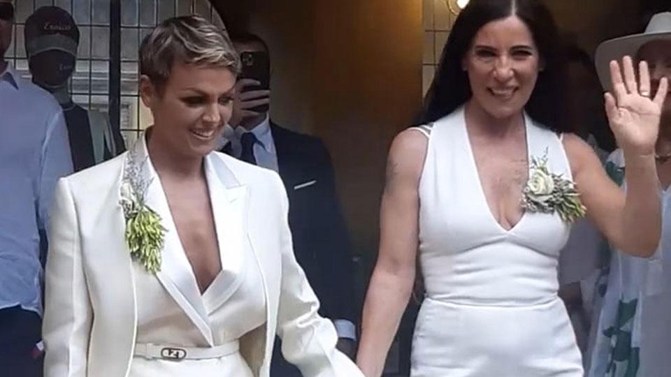 Paola, Francesca e la grande felicità: a Montalcino il matrimonio dell'estate