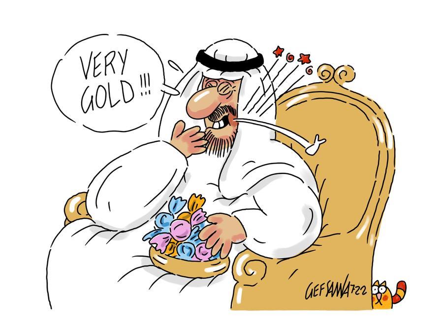 La vignetta di Gef: oro a 23 carati nei dolci che fanno impazzire i vip