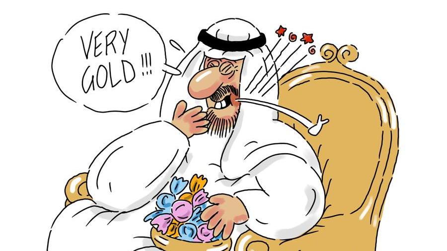 La vignetta di Gef: oro a 23 carati nei dolci che fanno impazzire i vip