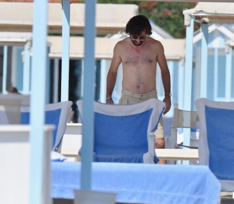Andrea Pirlo in vacanza al Forte (foto d’archivio)
