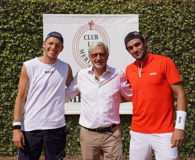Tennis, Matteo Berrettini si allena alla Meridiana di Casinalbo