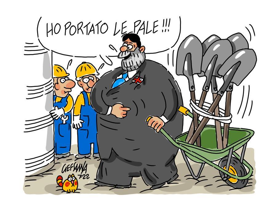 La vignetta di Gef: il Consiglio regionale ha detto no alle pale eoliche