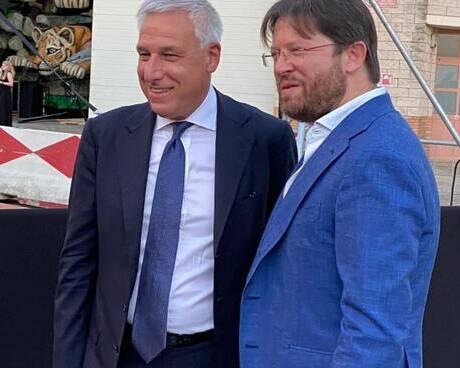 Alessandro Franchi da sindaco di Rosignano a commissario Pd a Viareggio dove è stato anche capo gabinetto di Del Ghingaro insieme nella foto