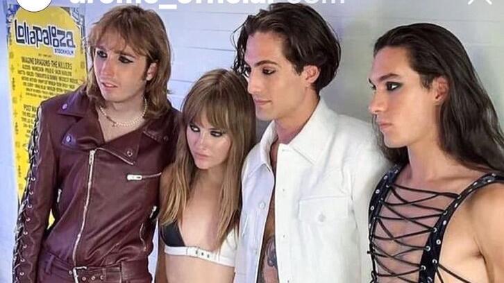 I Maneskin con gli abiti griffati Drome, disegnati dalla stilista fucecchiese Marianna Rosati