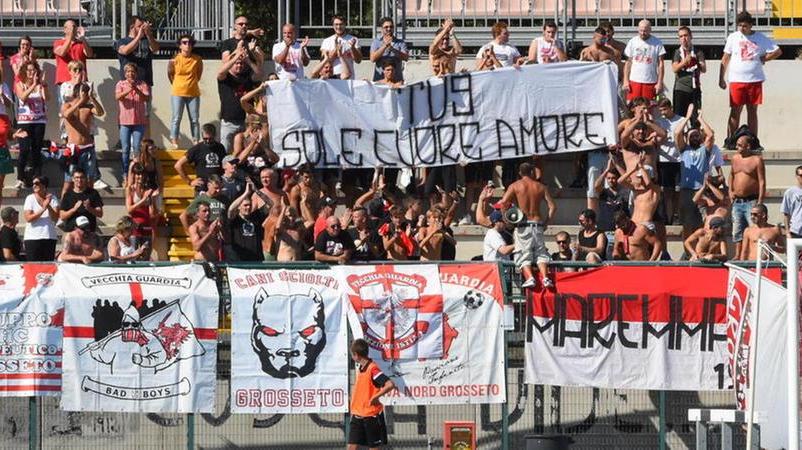 La tifoseria del Grosseto spera nel ripescaggio in Serie C 