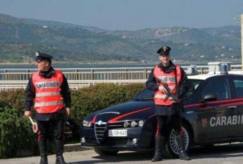 Una pattuglia dei carabinieri di Orbetello