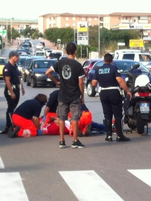 Scontro furgone-scooter: un ferito 