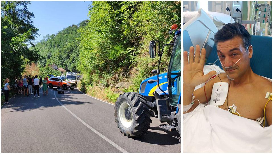 Colpito dall’infarto mentre pedala, ma tre passanti gli salvano la vita 