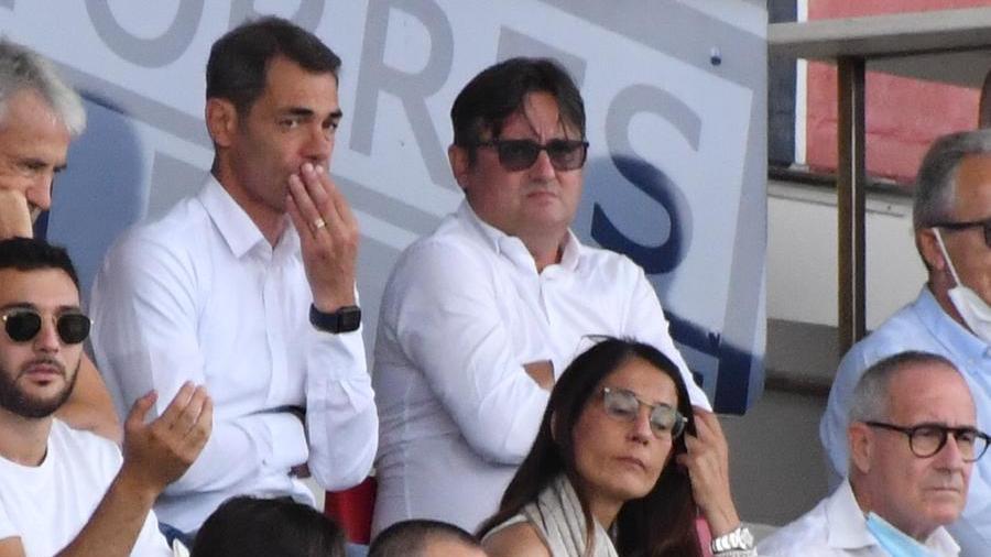 Stefano Udassi e con il patron Pinna