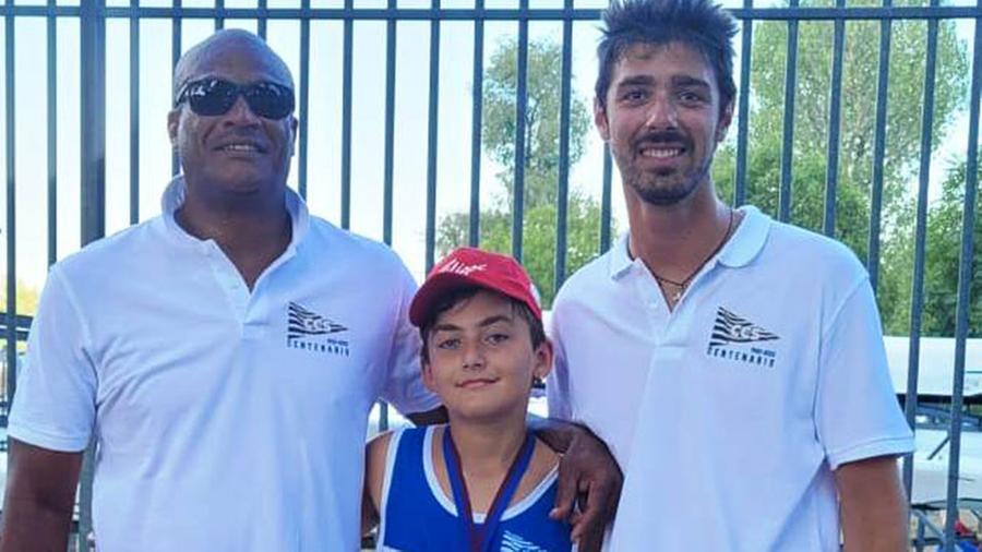 Il giovane Ioros Amadori sul podio