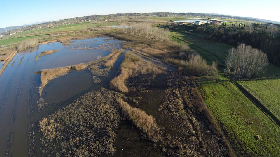 Siccità nel Padule: stop agli attingimenti per uso agricolo
