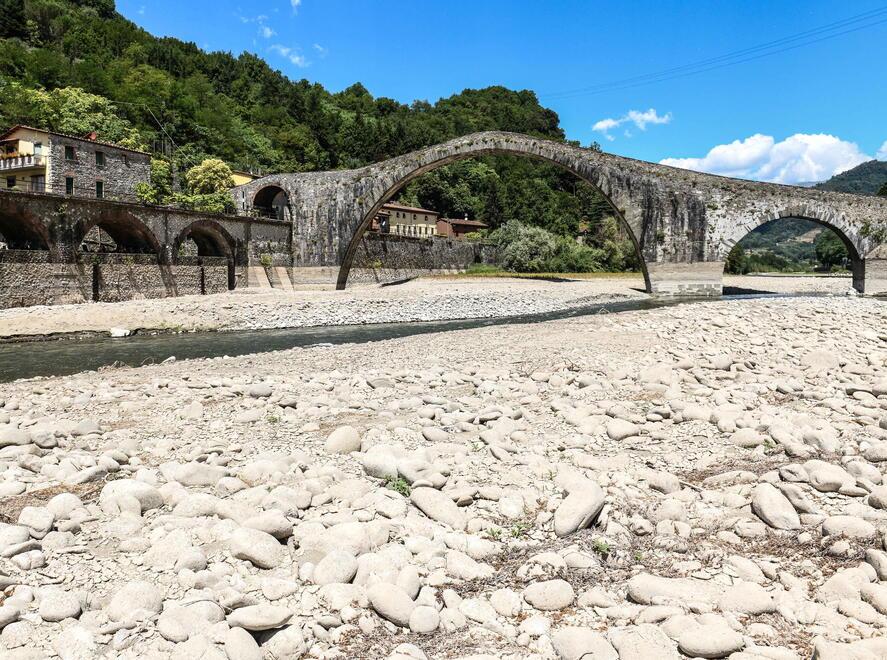 Allarme siccità al massimo livello per il fiume Serchio