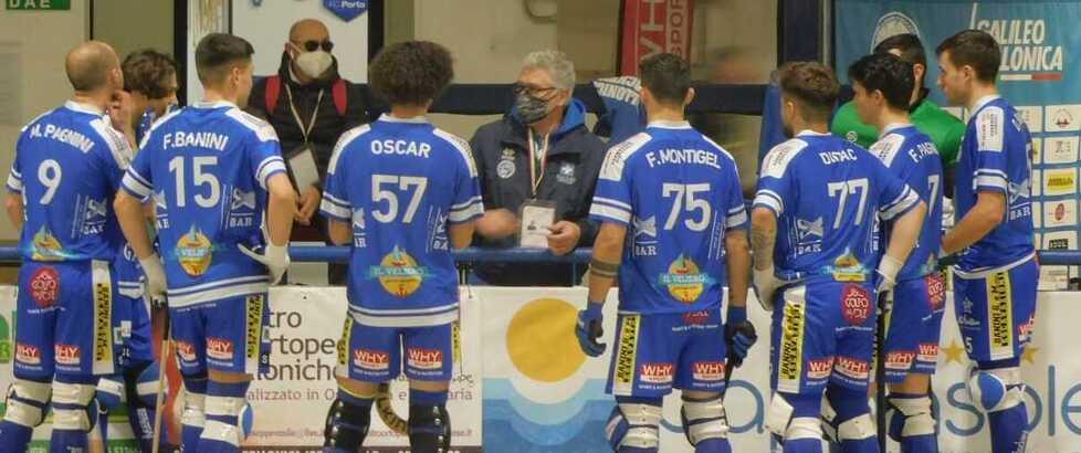 I giocatori del Follonica Hockey