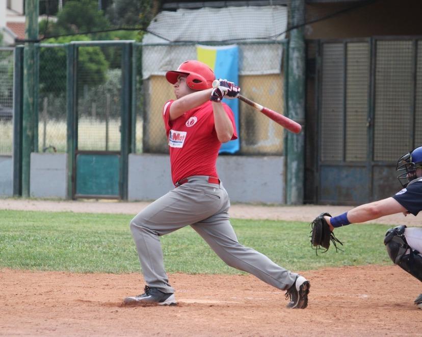 ll ricevitore del Bsc Big Mat Filippo Milli durante un turno di battuta