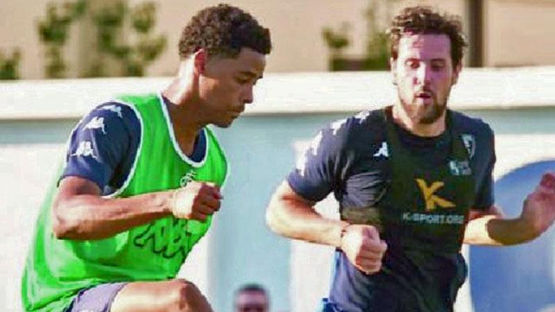 
	De Winter in allenamento insieme a Mattia Destro


