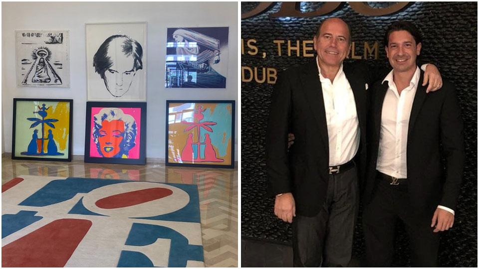La nuova galleria e Eugenio Falcioni e a destra Jonathan Fabio