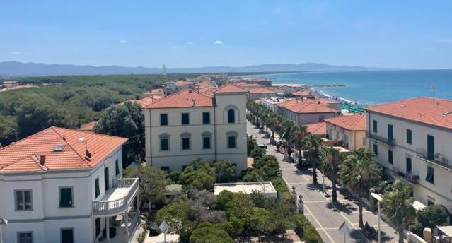 Una veduta di Marina di Cecina dall’alto