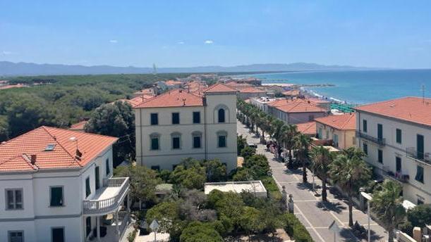 Una veduta di Marina di Cecina dall’alto