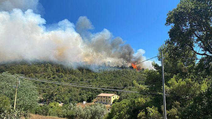 
	L'incendio a Capo d'Arco, nel comune di Rio nell'isola d'Elba

