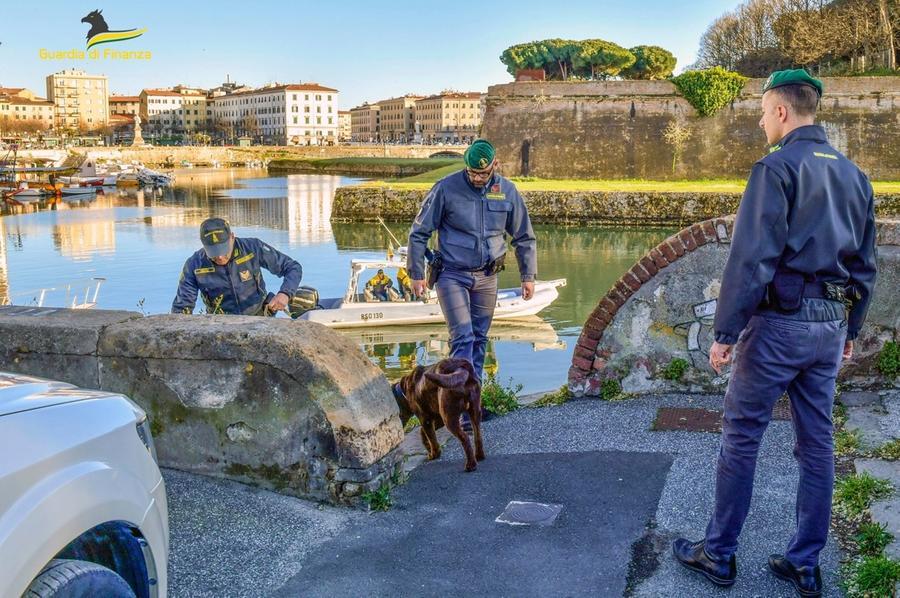 Operazione antidroga della finanza a Livorno: 40 denunce e 5 arresti