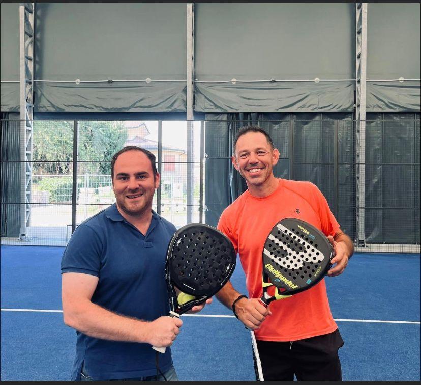 
	Marco&nbsp;e Mattia Bortolotti all&rsquo;interno del Padel Club

