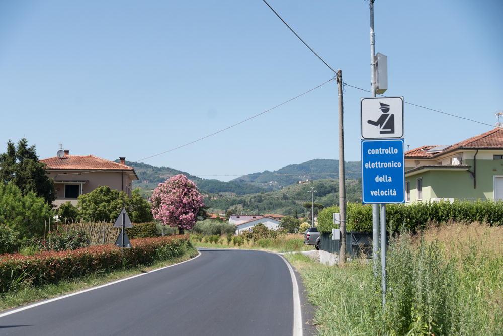 Il tutor installato dalla Provincia sulla via di Moriano