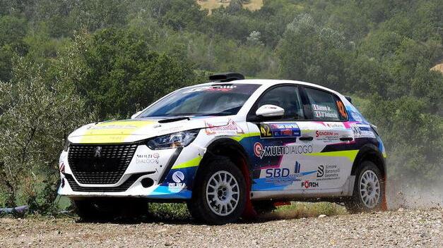 Baroncelli, il pilota di Montale è secondo anche al San Marino Rally
