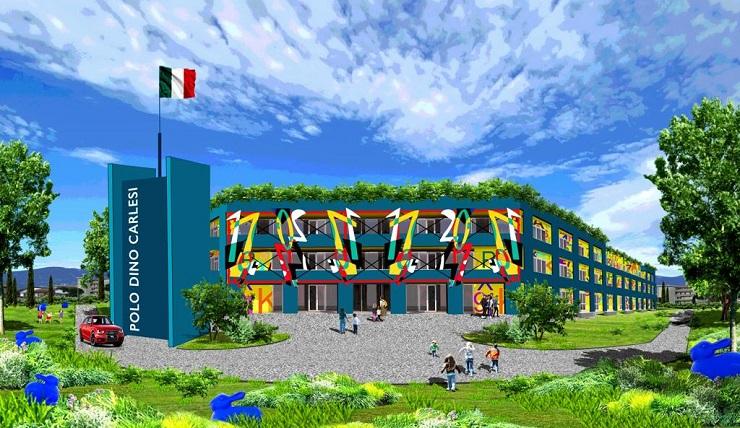 Un rendering del Polo Dino Carlesi