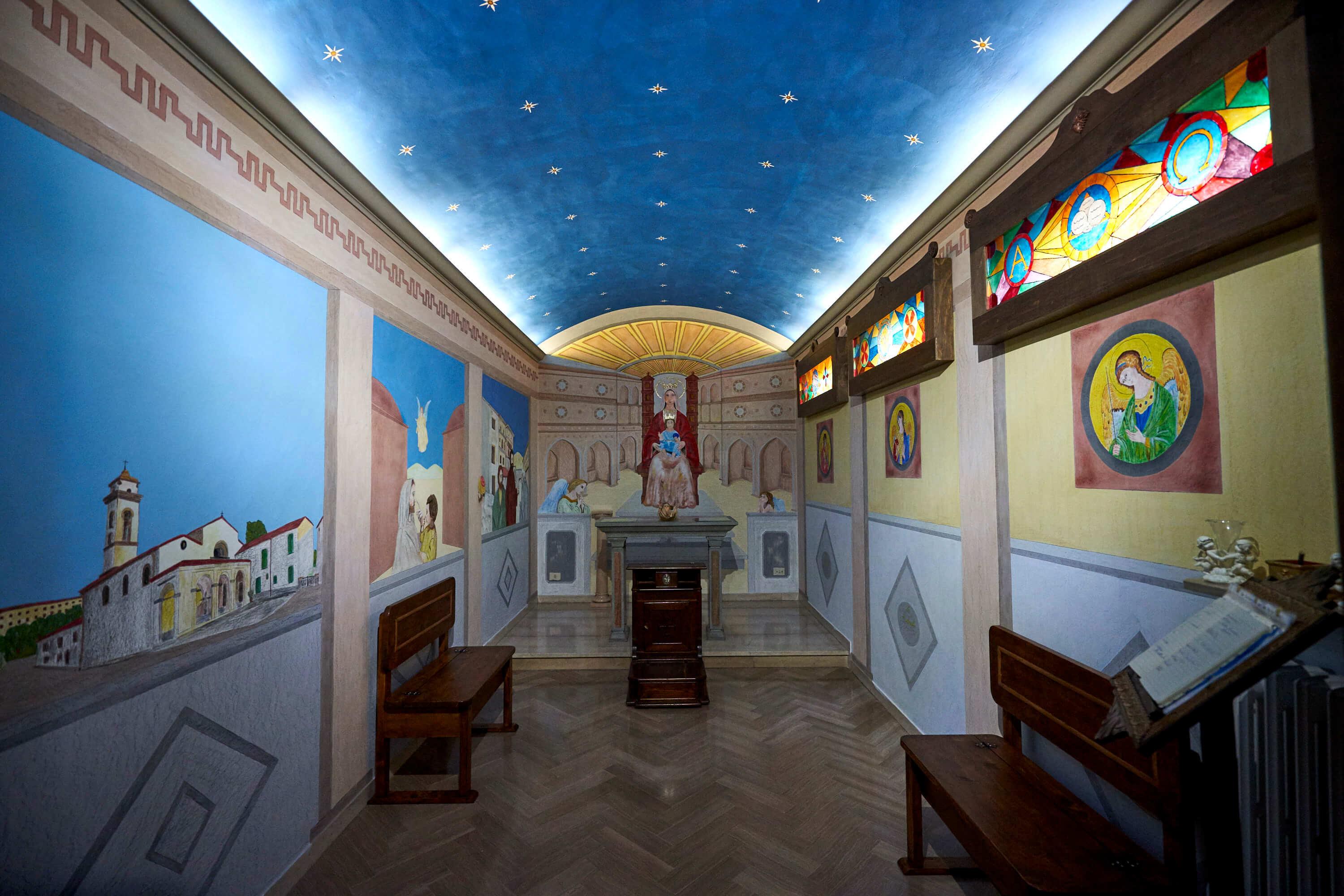 La cappella all’interno della scuola materna paritaria di Casale