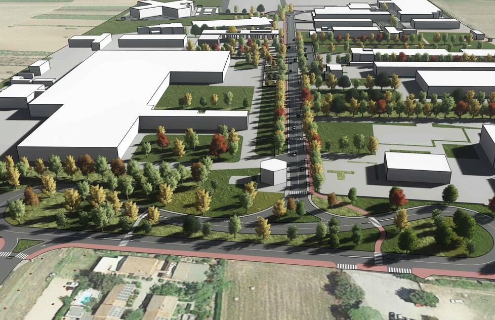 Il masterplan che disegna il futuro possibile della zona produttiva di via Genova