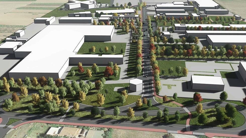 Il masterplan che disegna il futuro possibile della zona produttiva di via Genova