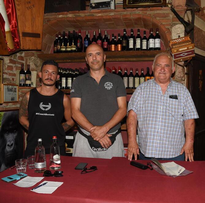 Bovicelli, D’Amico e Raffi alla presentazione dell’evento di Marina di Grosseto (foto Agenzia Bf)