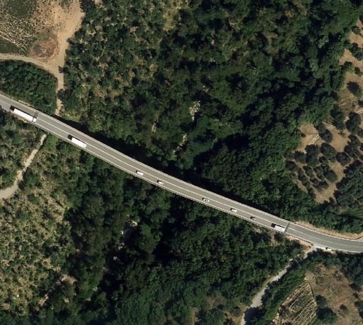 Il ponte in una foto aerea dall’archivio della Regione Toscana
