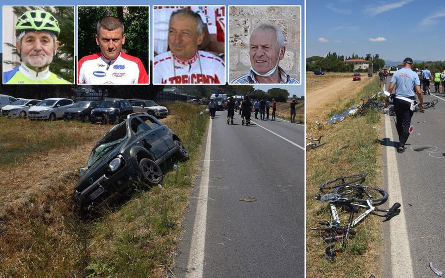 
	In alto da sinistra ,e quattro vittime: Naldini, Panico, Seripa&nbsp;e Fiorilli

