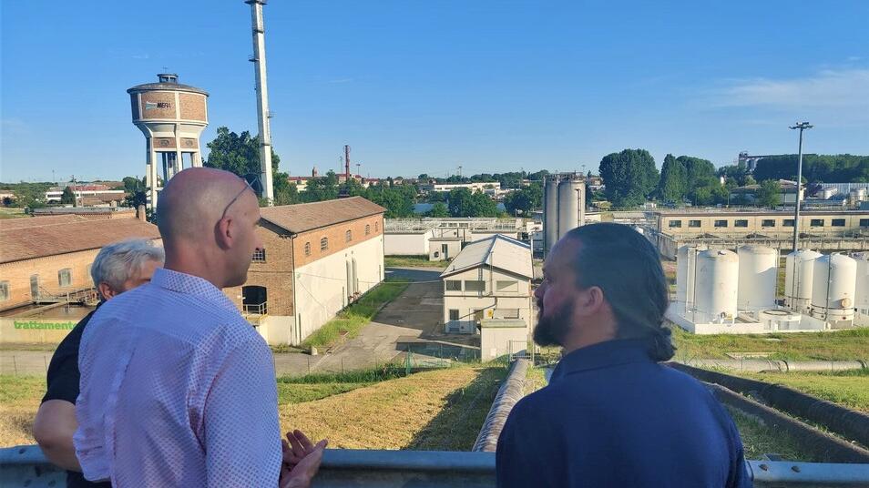 Portata del Po a Ferrara sopra il livello di guardia