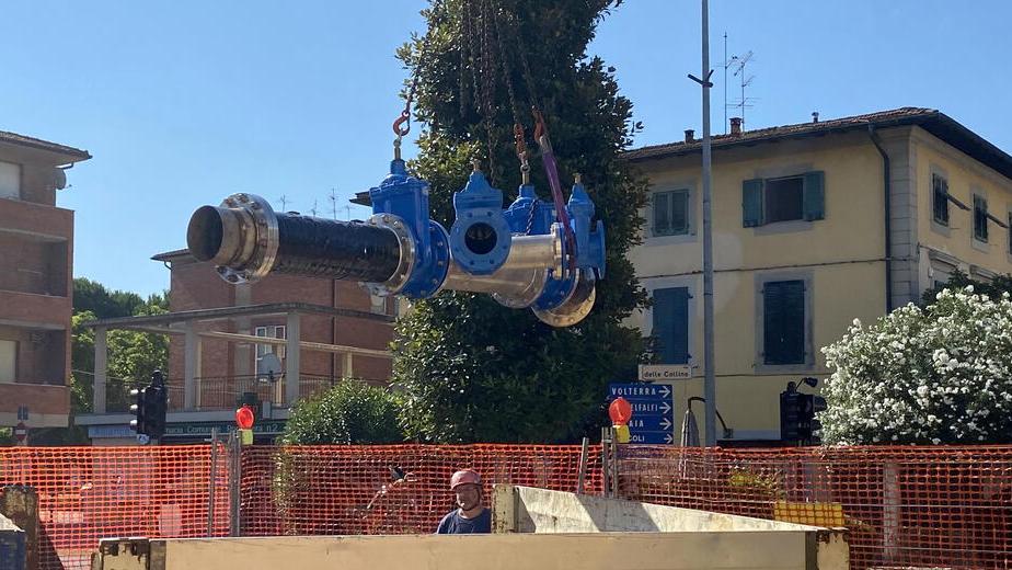 I lavori di Acque dell’altro giorno a Pontedera