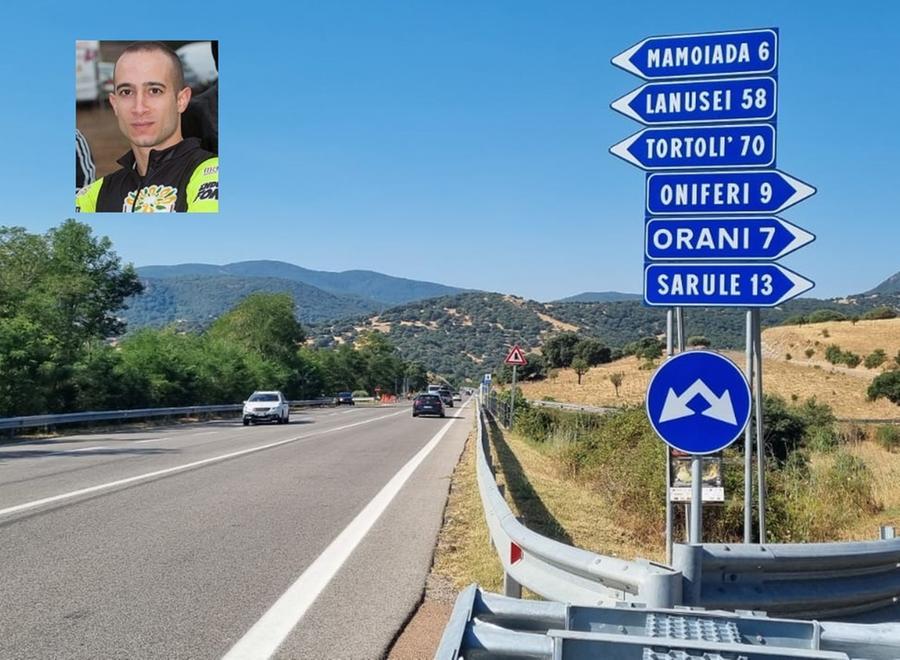 
	Il luogo dove &egrave; avvenuto l'incidente e, nel riquadro, la vittima

