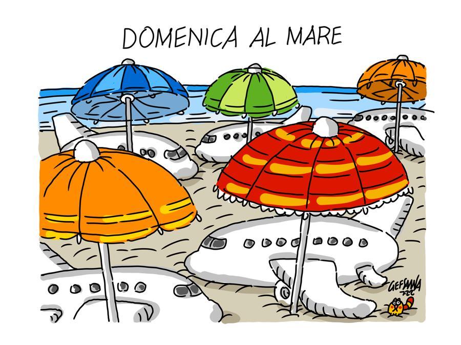 La domenica di sciopero, decine di voli annullati