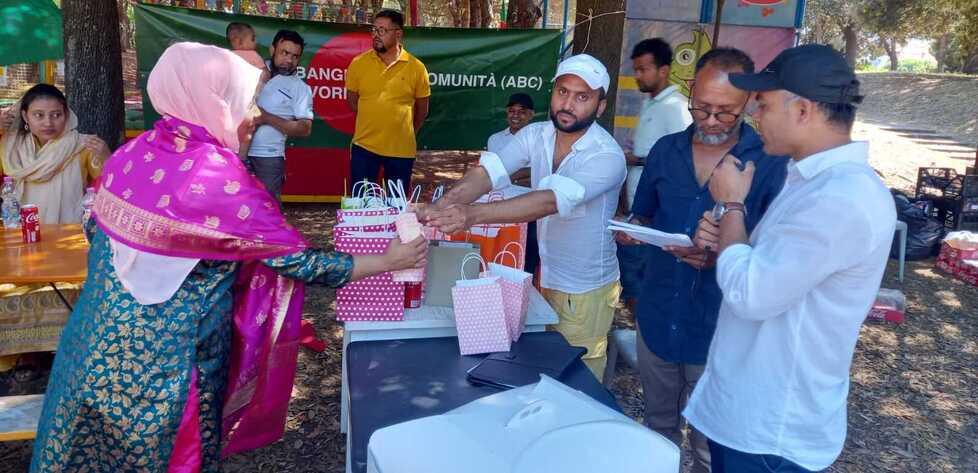 Un momento della festa